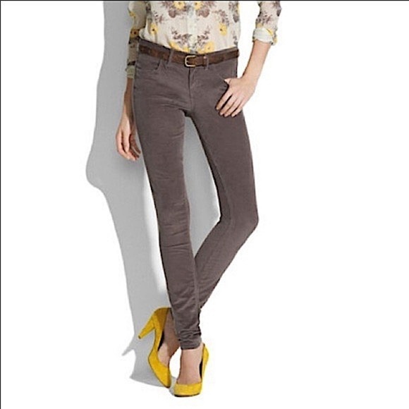 Madewell Skinny Brown Corduroy Pants Size 29 Retro 70s Western Prairie Rustic - Picture 2 of 8